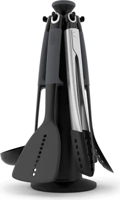Immagine prodotto di Joseph Joseph Elevate™ - Carosello di utensili da cucina da 6 pezzi con pinze - grigio