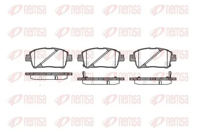 Produktbild von REMSA Bremsbeläge Satz Vorne Bremsklötze für TOYOTA Yaris Schrägheck (P1) 0740.02