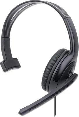 Produktbild von Manhattan 180498, Kabelgebunden, 20 - 20000 Hz, Büro/Callcenter, 69 g, Kopfhörer, Schwarz