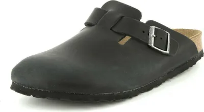 Immagine prodotto di Birkenstock Boston NL Sandalo casual in pelle nera - 9,5 UK - 44 EU - 11/11,5 M US / Nero