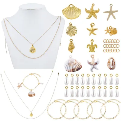 Schmuck Bastelset Ozean 378 Teile DIY Kette Armband
