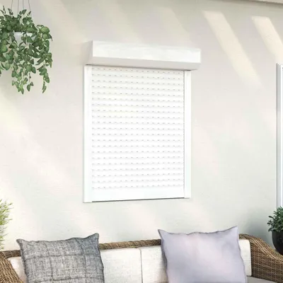 Produktbild von Rollladen - VIDAXL - Rollladenzubehör - Weiß 80 x 100 cm Aluminium und Polyurethan