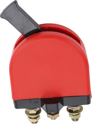Produktbild von Batterie-Ausschalter 300 A DC 12 bis 36 V, verbesserte Sicherheitsabschaltung für Fahrzeuge, Wohnmobile, Yachten, Boote, Rot