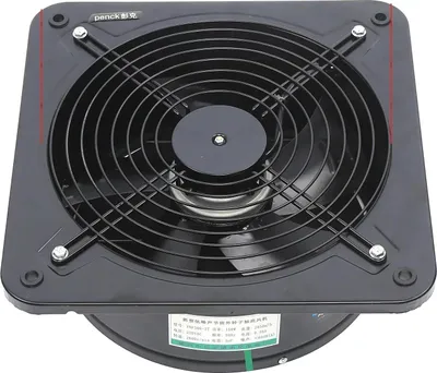 Produktbild von Wandmontierter Ventilator, Leistungsstarker Luftstrom, Leiser Betrieb, Schwarz