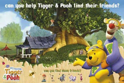 Produktbild von Winnie The Pooh - Poster - Findet die Freunde