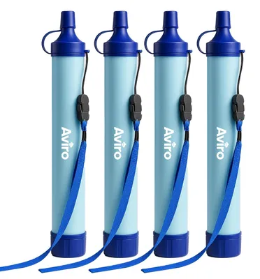 Imagen del producto de Kit de sistema de filtración de agua, con 4 filtros, capacidad de 1500 litros por filtro, para situaciones de emergencia