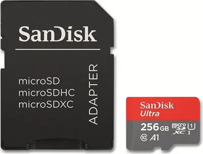 Immagine prodotto di SanDisk Ultra 256 GB Classe 10, UHS-I, scheda di memoria microSDXC 120 MB/s con adattatore SD Nuovo