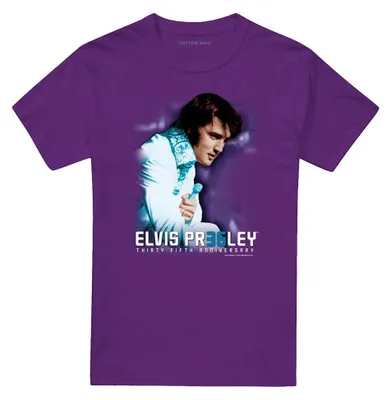 Image de Elvis Presley - T-shirt homme/femme unie TV33625 (L) (violet)