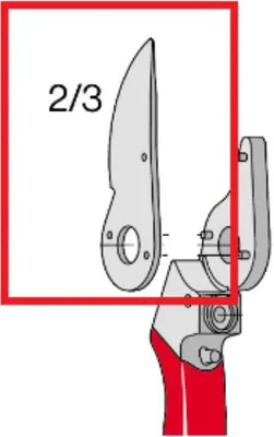 Produktbild von Ostrze wymienne 2/3 do nożyczek FELCO 2, 4, 11 Bl.verp.FELCO