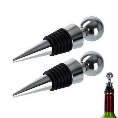 Produktbild von EXCELLENT HOUSEWARE Weinverschluss Flaschenverschluss Wein Weinstopper 2 Stück