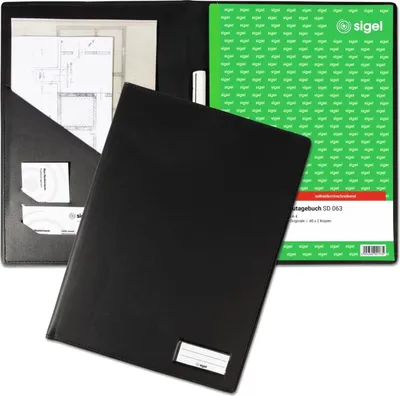 Productafbeelding van Sigel EF410, omslag voor formulierenboek, DIN A4, PU, zwart