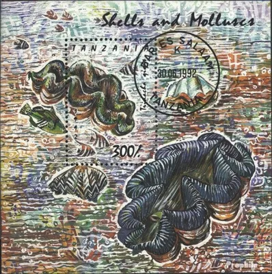 Produktbild von Briefmarken Tansania 1992 Mi Block179 (kompl.Ausg.) gestempelt Meeresschnecken + Muscheln