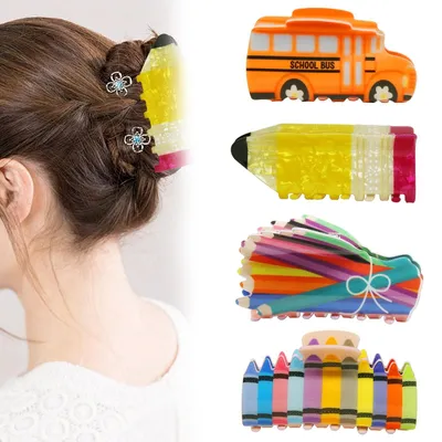 Productafbeelding van Set van 4 cartoon-thema haarspeldjes voor dames