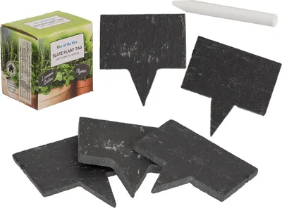 Image de 3x ardoises et craie pour les plantes