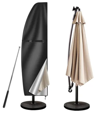 Produktbild von Parasolschutzhoes 1 Stück, Wasserdicht UV-Beständig, Für Runde 3 M Und Quadratische 2 M Sonnenschirme