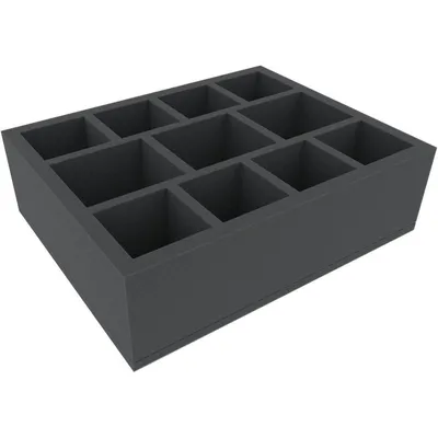 Image de Insert en mousse de 100 mm avec 11 compartiments pour le rangement de miniatures