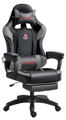 Immagine prodotto di Sedia da gaming, design ergonomico, inclinazione regolabile, GRIGIO