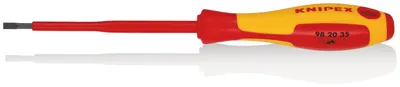 Image de Knipex tournevis fente 3,5mm longueur totale 202mm bruni isolé 2 composants poignée VDE / 1000V - 98 20 35