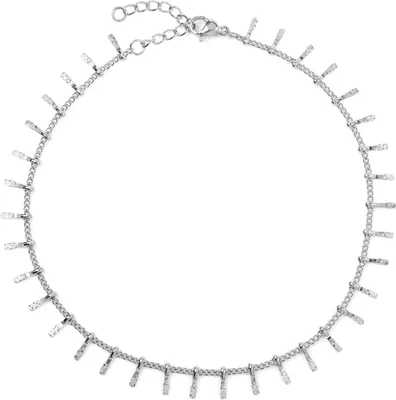 Produktbild von styleBREAKER Damen Fußkettchen mit fein verzierten Anhängern, Gliederkette, Karabiner Verschluss, Kette, Schmuck 05080011