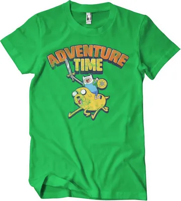 Produktbild von Adventure Time Washed T-Shirt - Large - Green