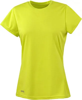 Immagine prodotto di SPIRO S253F | Maglietta sportiva da donna ad asciugatura rapida +molto leggera - Colore: Lime - Taglia: M (38)