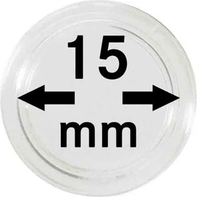 Produktbild von Lindner 2251015 Münzkapseln 15 mm-100er Pack
