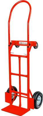 Immagine prodotto di Carrello da magazzino Mega-M 2in1 rosso da 250 kg per il trasporto di cartoni N