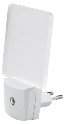 Produktbild von Nachtlicht LED mit Dämmerungssensor für Steckdose, 76x114x20mm, Weiß