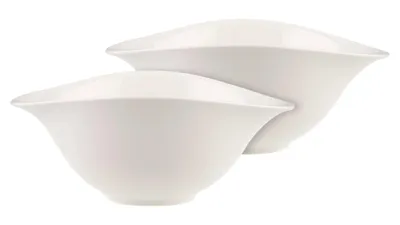 Produktbild von Villeroy & Boch Vapiano Salatschalen-Set weißes Premium-Porzellan - zweiteilig