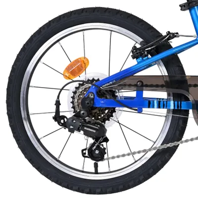 Image de Vélo pour enfants Volare Venom - Garçon - 18 pouces - 6 vitesses - Bleu - Deux freins à main