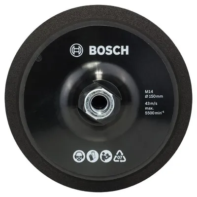 Produktbild von Stützteller M 14, Ø 150 mm, mit Klettverschlusssystem