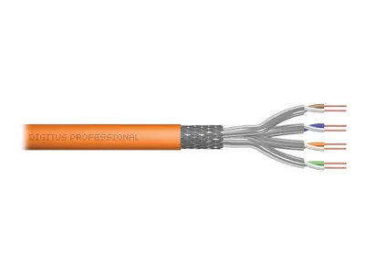 Produktbild von Digitus CAT 7 S-FTP Datenkabel - Verlegekabel, 250 m, Simplex, Dca-s2,d1,a1, 250 m, Cat7, S/FTP (S-STP), Orange