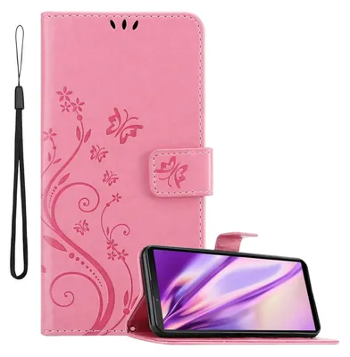 Obrázek produktu pro Cadorabo Pouzdro pro Sony Xperia 10 III Ochranný kryt v růžové barvě Pouzdro na mobilní telefon Flowers Flower