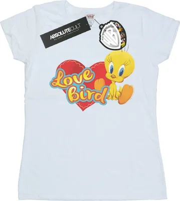Produktbild von Looney Tunes - "Tweety Pie Valentine's Day Love Bird" T-Shirt für Damen BI27417 (S) (Weiß)