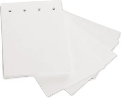 Produktbild von TimeTEX Blankokarten gelocht, weiß, 100 Stück