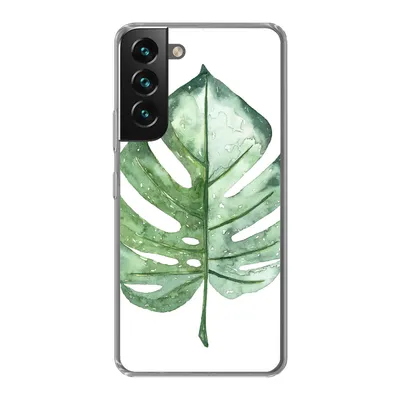 Produktbild von MuchoWow® Handyhülle Schutzhülle Hülle für Samsung Galaxy S22 Aquarell - Monstera - Blatt Silikon Softcase Handy Hülle - Mobiltelefonhülle