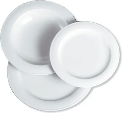 Produktbild von 6x Fahnen-Dessertteller 20 cm Tellerset, Speiseteller