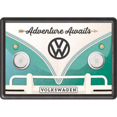Zdjęcie produktu dla Pocztówka Metalowa 14 X 10 Cm Vw