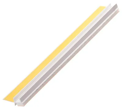 Produktbild von PROTEKTOR Anputzleiste 10mm mit Schutzlippe 260cm, 60 Stück Weiß aus Weich-PVC, fachgerechte Abschlüsse an Fensterleisten und Türen, Innen- & Außen
