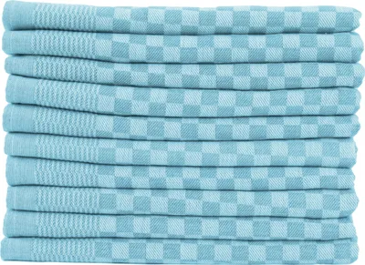 Produktbild von Luxus Grubentücher Aqua Halbzwirn 50x70 cm 100% Baumwolle - Gastronomie Haushalt Touchon