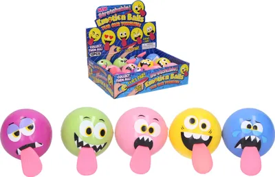 Image de Boule à sourire avec langue incandescente 5,5 cm