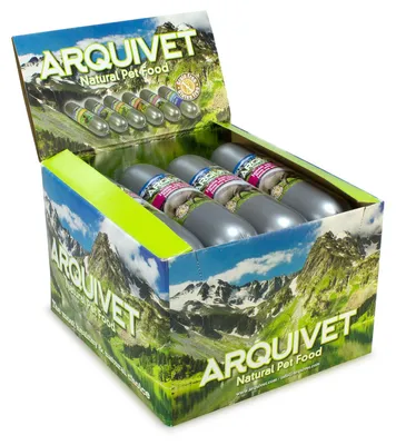 Imagen del producto de Arquivet, alimento complementario para perros, 12 unidades, sabor a jamón con verduras, 500 g