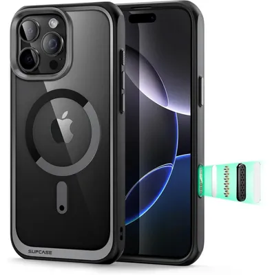Obrázok produktu pre Ochranné puzdro pre iPhone 16 Pro Max 6,9'' s technológiou MagSafe, tenké, priehľadné, čierne
