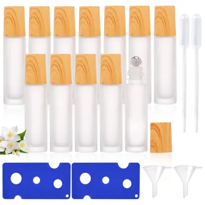 Immagine prodotto di 12 flaconi roll-on per oli essenziali