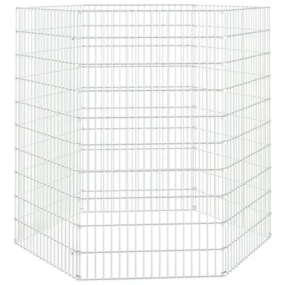 Immagine prodotto di vidaXL Recinto per animali liberi 6 pezzi 54x100 cm Ferro zincato