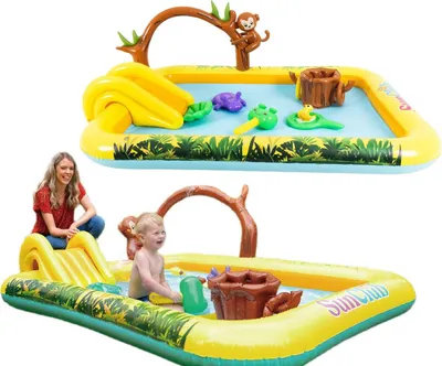 Produktbild von Kinderspielplatz Pool Tiere 214x167cm 51223