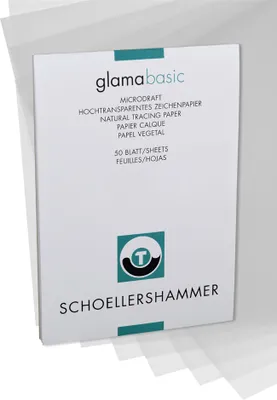 Zdjęcie produktu dla SCHÖLLERSHAMMER VF5003671 SCHÖLLERSHAMMER Zeichenpapierblock, DIN A3, hochtransparent