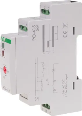 Produktbild von Zeitrelais PO-415, einstellbare Zeitverzögerung 1-60 Sekunden, 230V Betriebsspannung
