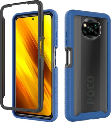 Obrázek produktu pro Xiaomi Poco X3 NFC Pouzdro, Průhledné Zadní Pouzdro, TPU Nárazník Nárazuvzdorné Pouzdro pro Xiaomi Poco X3 NFC Námořnická modrá