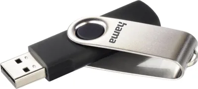 Produktbild von USB-Stick FlashPen Rotate 00090891 8GB USB2.0 schwarz/silber Packung mit 12 Stück